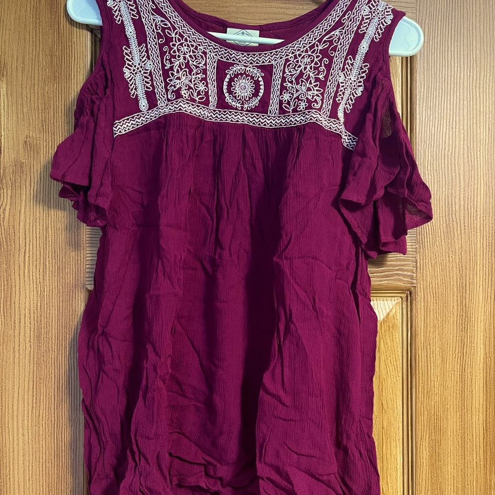 Cold shoulder blouse